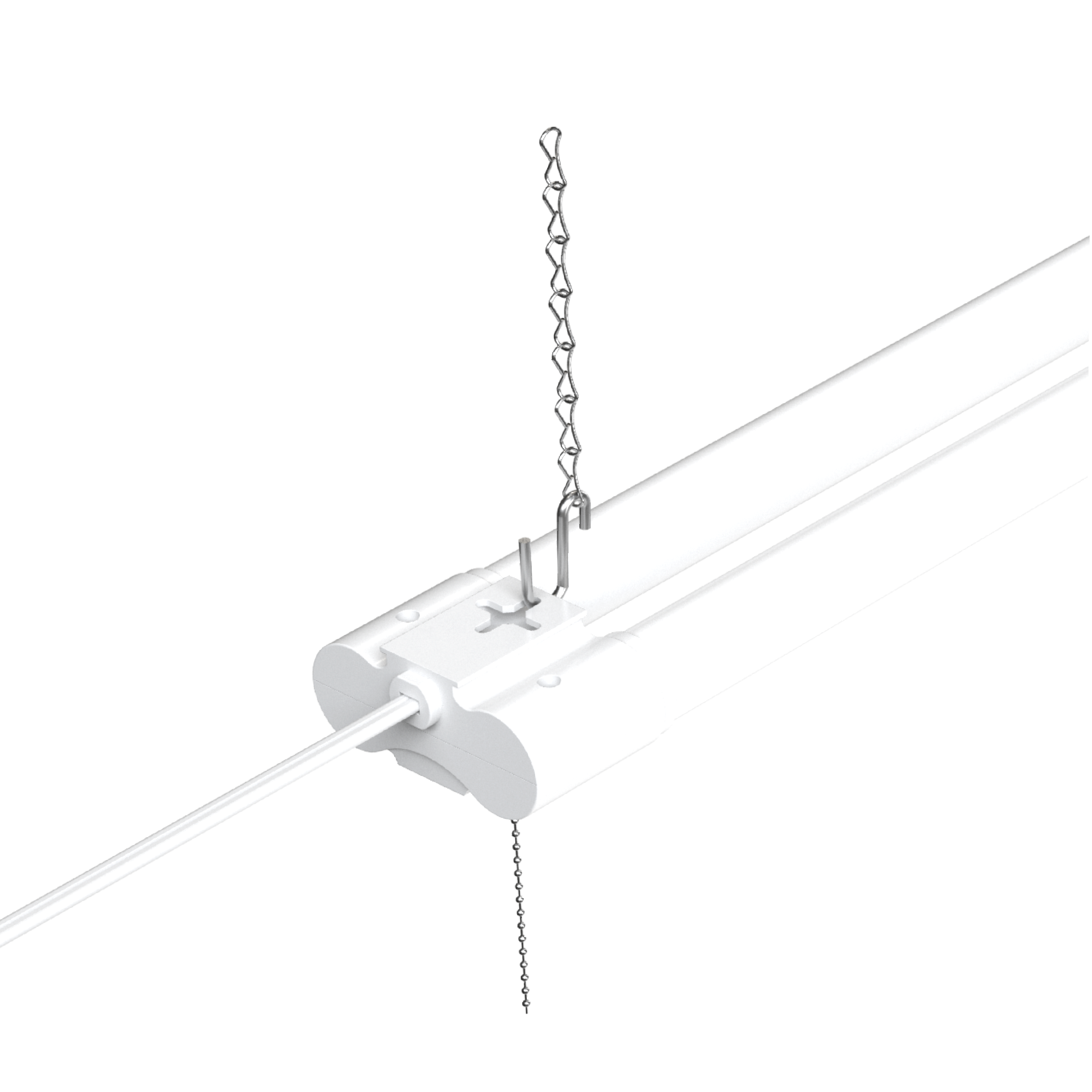 LED Shop Light, 4ft, Utility, Frosted, Plug & Play, 4500 Lumens