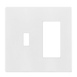 Enerlites 2 Gang Screwless Toggle and Decorator/GFCI Receptacle Wall Plate