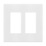 Enerlites Screwless Decorator/GFCI Two-Gang Wall Plate