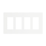Enerlites Screwless Decorator/GFCI Four-Gang Wall Plate