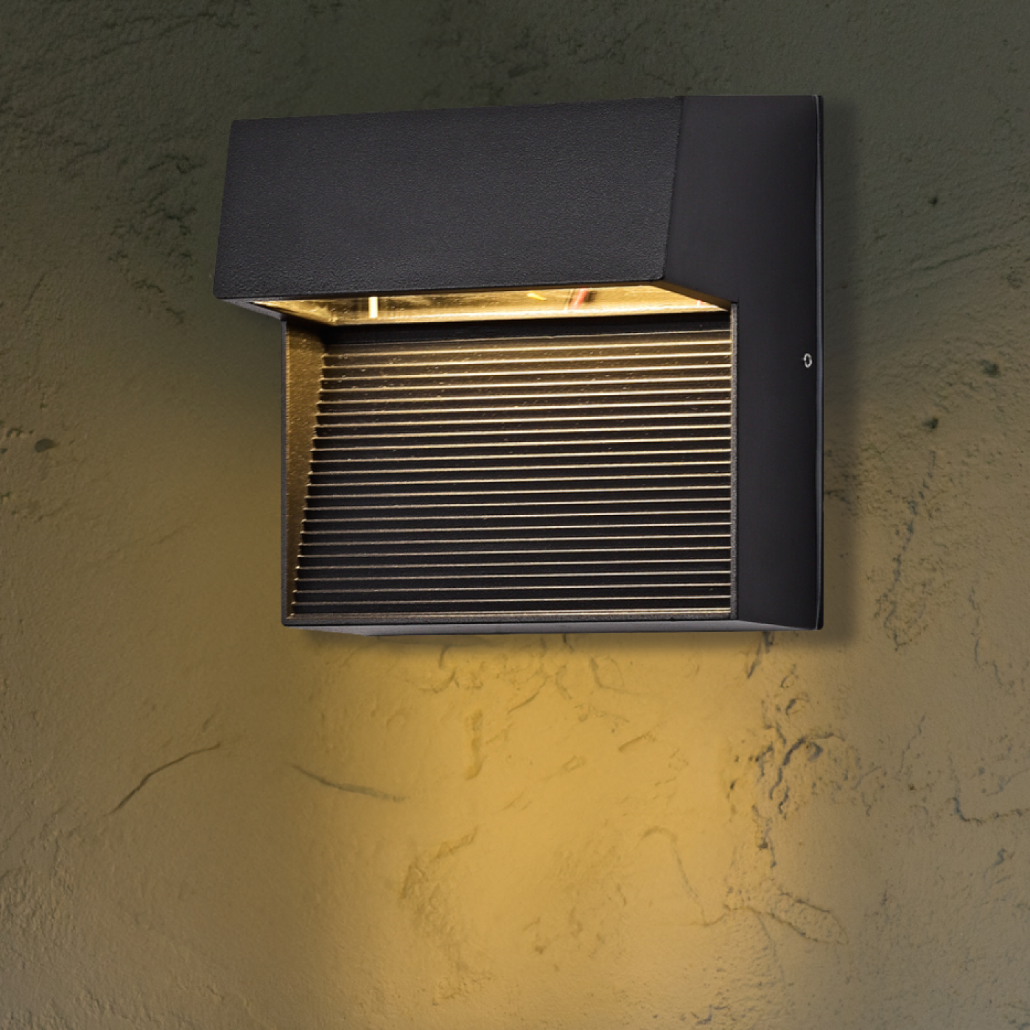 LED Black Wall Sconce, 9W, Obsidian, 350 Lumens