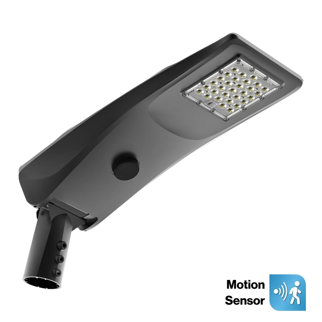LED Solar Area Light, Motion Activated, Dusk to Dawn Photocell, 70W, 7200 Lumens