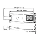 LED Solar Area Light, Motion Activated, Dusk to Dawn Photocell, 50W, 4500 Lumens
