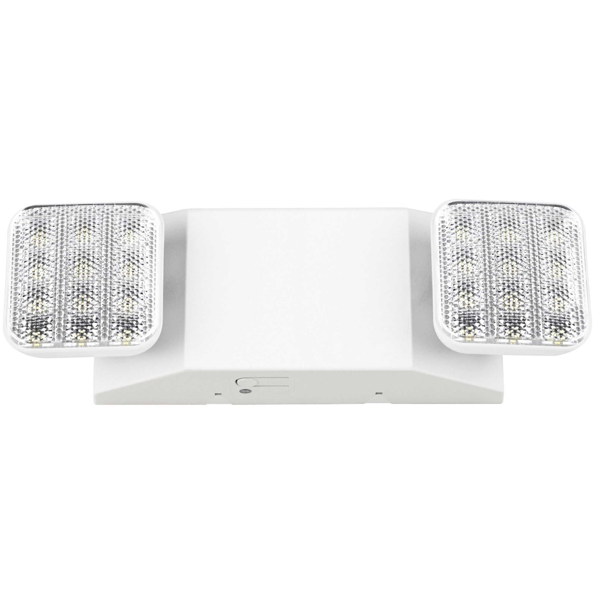 This LED Emergency Light from Sunco Lighting features 2 adjustable LED flood lights that swivel and rotate to light up the path to safety. With a 50,000hour lifespan and integrated LED heads your maintenance will be low with this product. It includes a 180-minute backup battery to turn on during a power outage or emergency situation with a power loss. Can be wall mounted for light in stairwells, interior rooms without windows, and janitorial spaces or access hallways to provide emergency light.