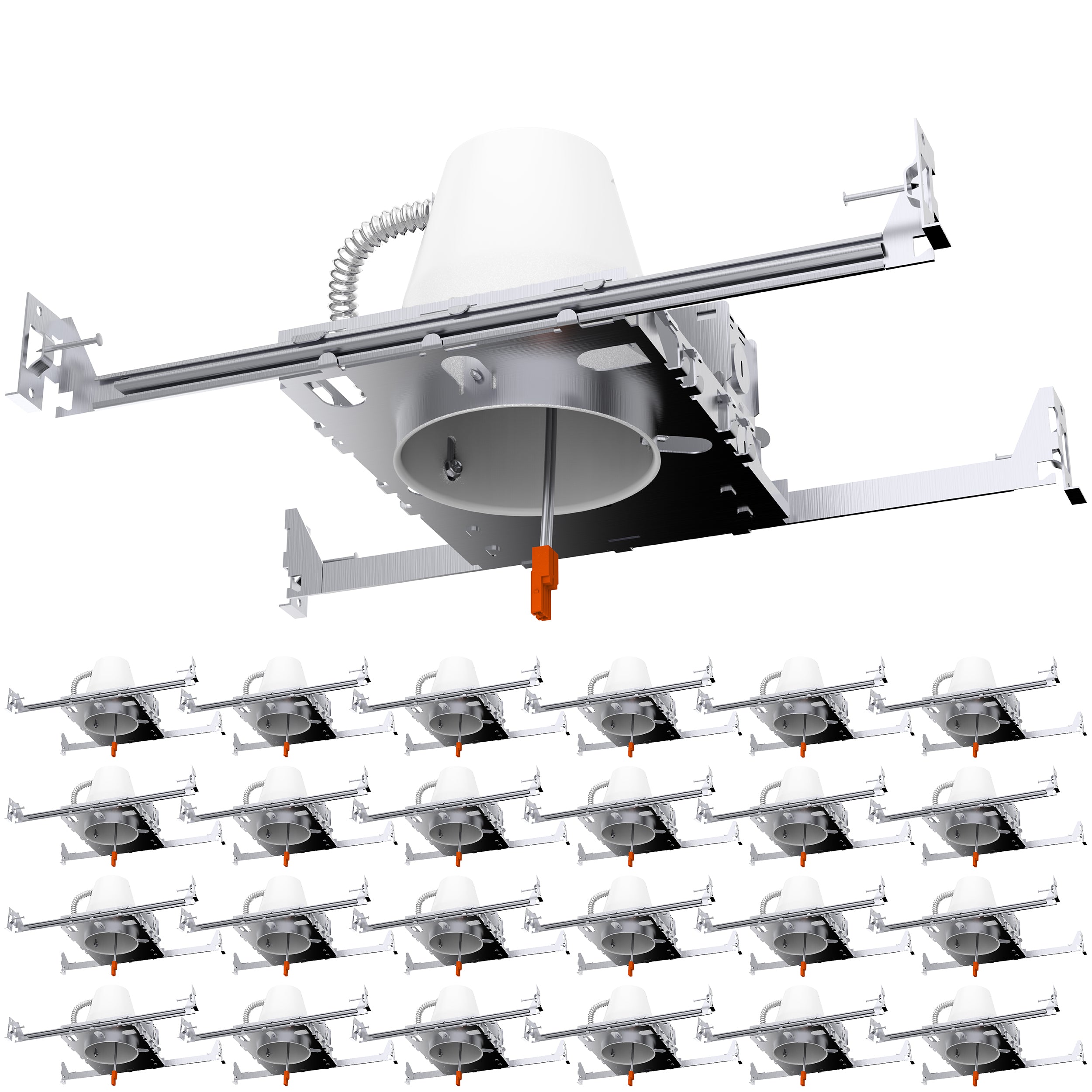 Recessed Lighting Can, 4 Inch, New Construction