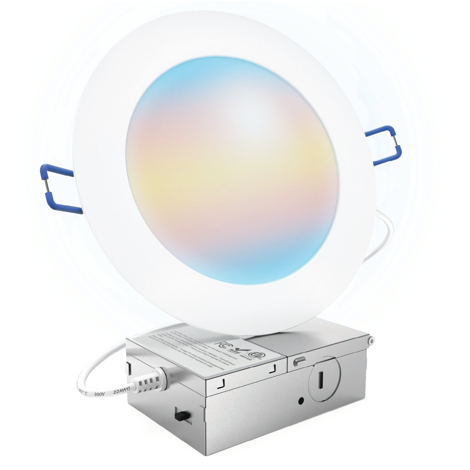 Our LED slim downlights come equipped with a junction box which means they do not need a can.