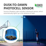 Shoebox LED 150W, Parking Lot, Type III, Dusk to Dawn Photocell, 21000 Lumens