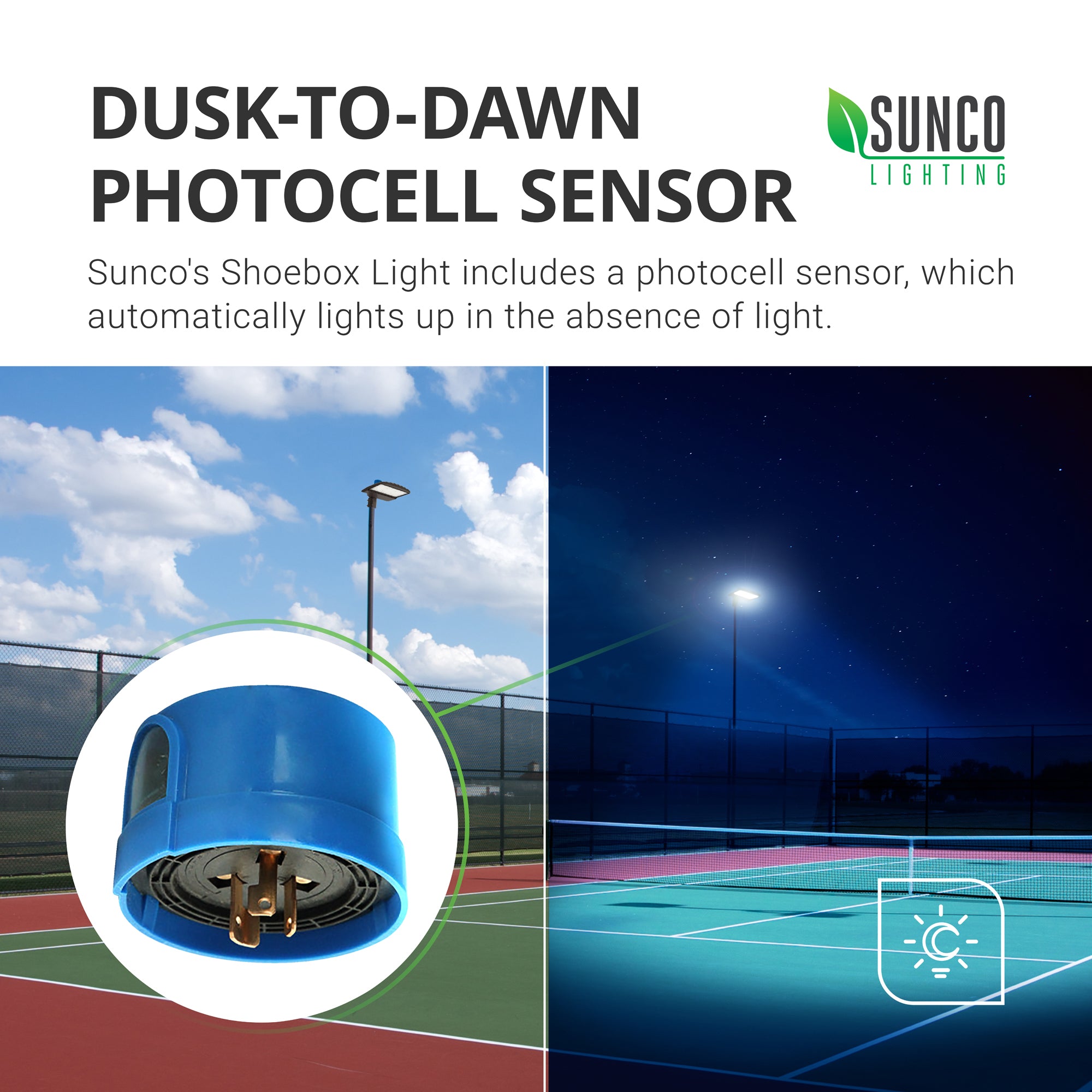 Shoebox LED 200W, Parking Lot, Type III, Dusk to Dawn Photocell, 26000 Lumens