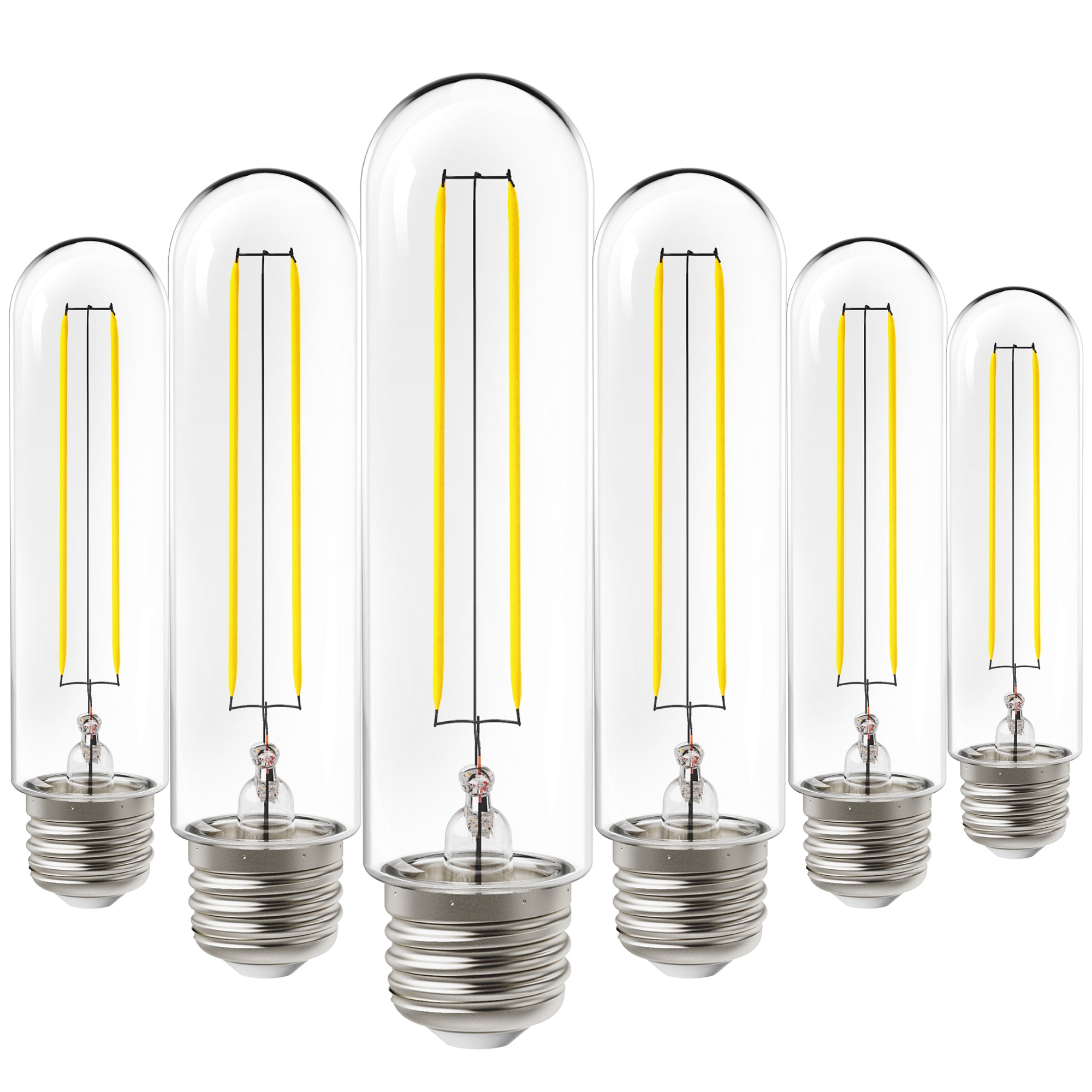 T10 LED Tubular Bulb, Dusk to Dawn Photocell, Filament, 450 Lumens
