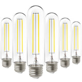 T10 LED Tubular Bulb, Dusk to Dawn Photocell, Filament, 450 Lumens
