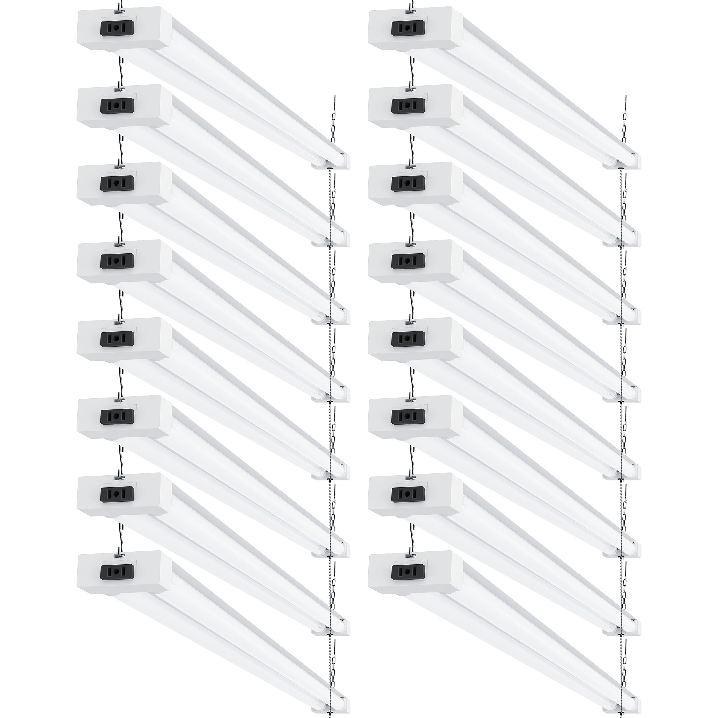 LED Shop Light, 4ft, Utility, Frosted, Plug & Play, 4100 Lumens