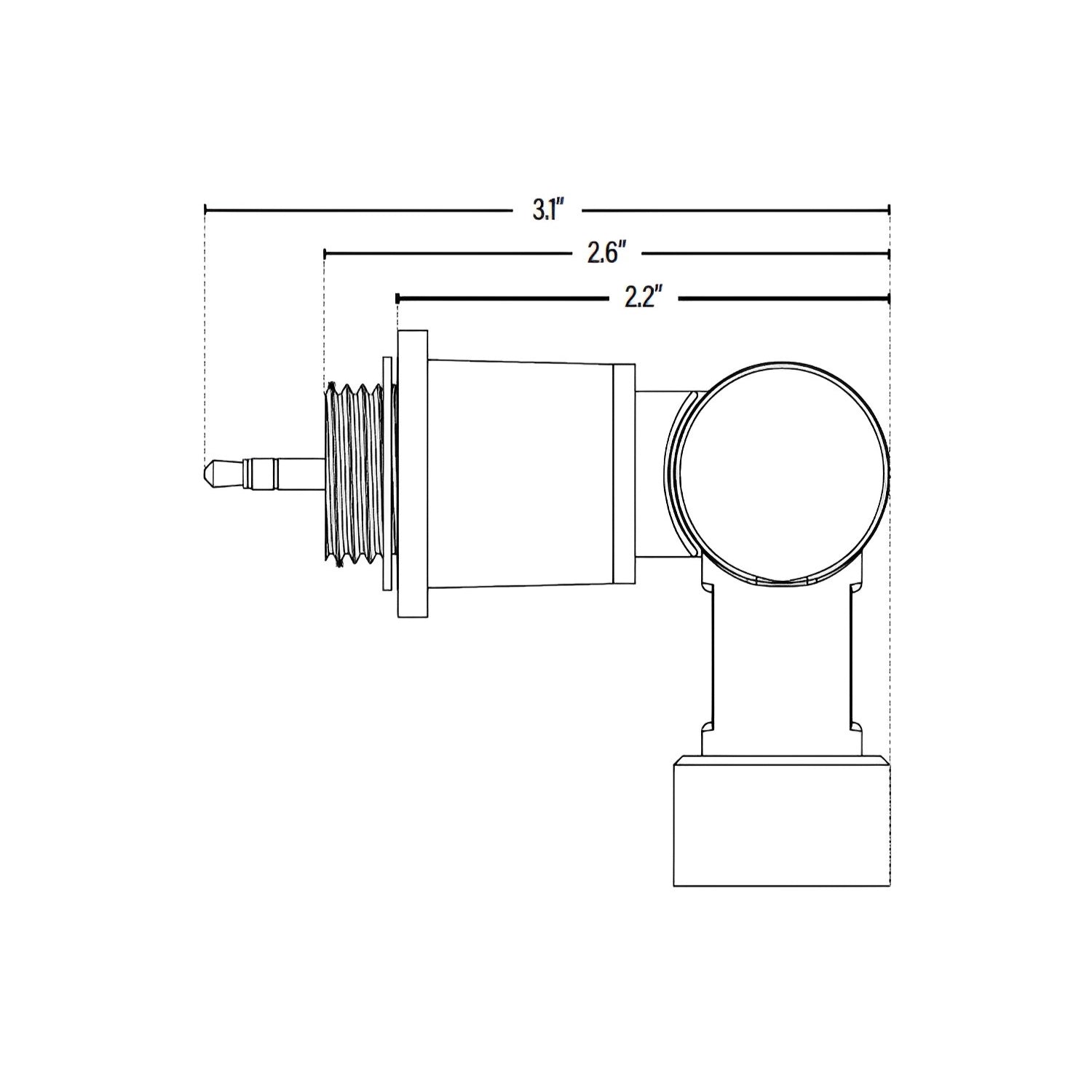 Bi-Level Microwave Motion & Daylight Sensor with Adjustable Swivel Quick Connect Socket