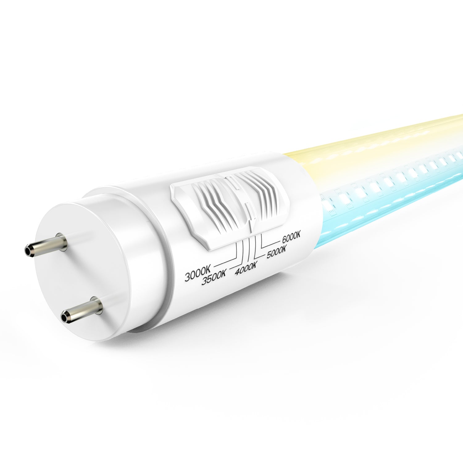 T8 LED Tubes, 4ft, Clear, Type B, Selectable CCT,  Single /Double Ended 18W, 2200 Lumens