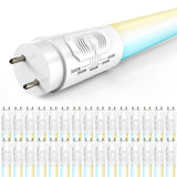 T8 LED Tubes, 4ft, Frosted, Type B, Selectable CCT,  Single /Double Ended 18W, 2200 Lumens