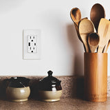 15 Amp Tamper Resistant Duplex Receptacle, Dual AC & USB-A/USB-C In-Wall Outlet