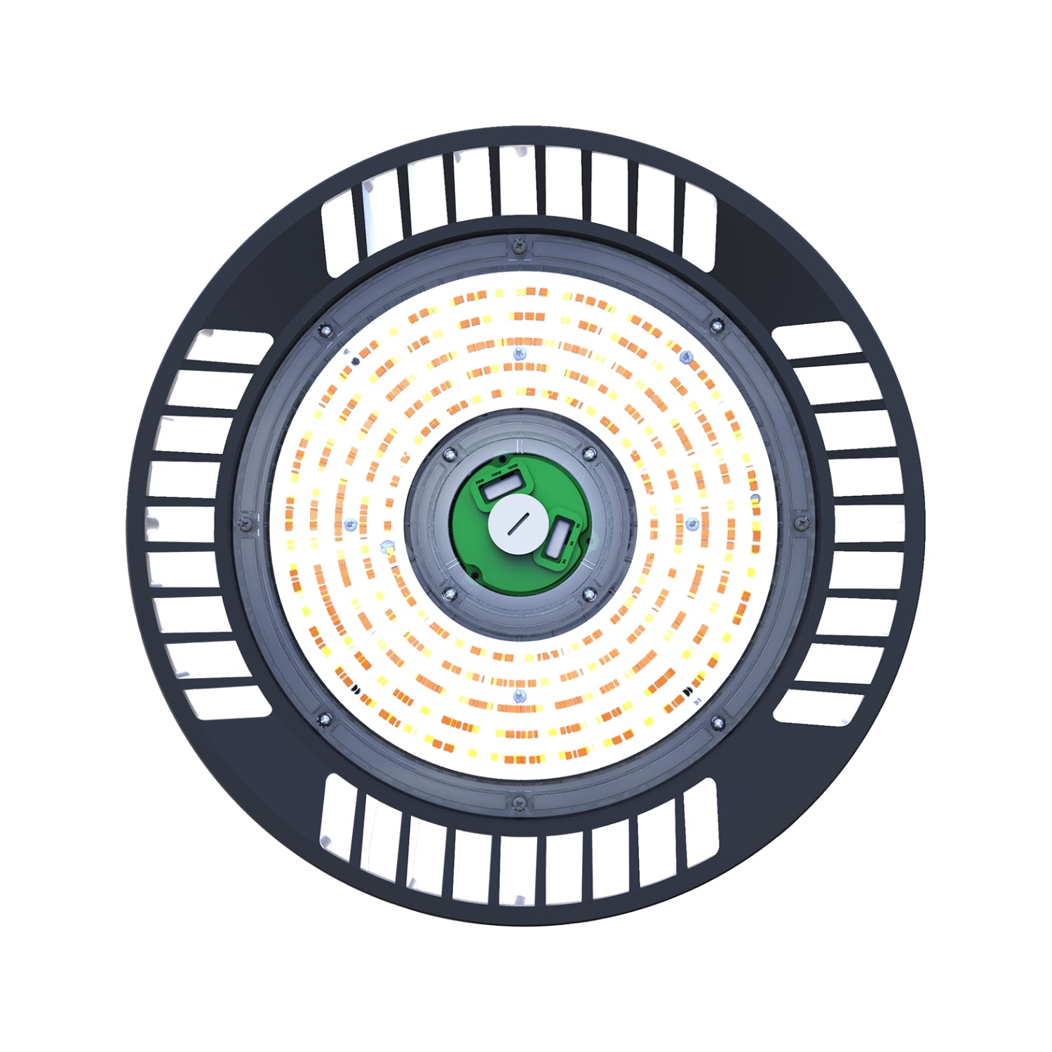 UFO High Bay LED Fixture, 150W/100W/80W, Whitney, 277-480V, Selectable Wattage & CCT, 21700 Lumens