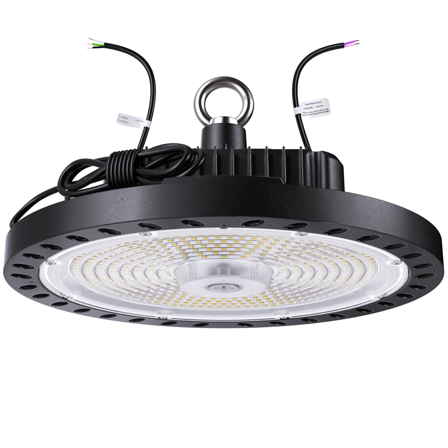 Lighter and slimmer than traditional UFOs, its design allows for quick and easy installation of multiple lights at a time.