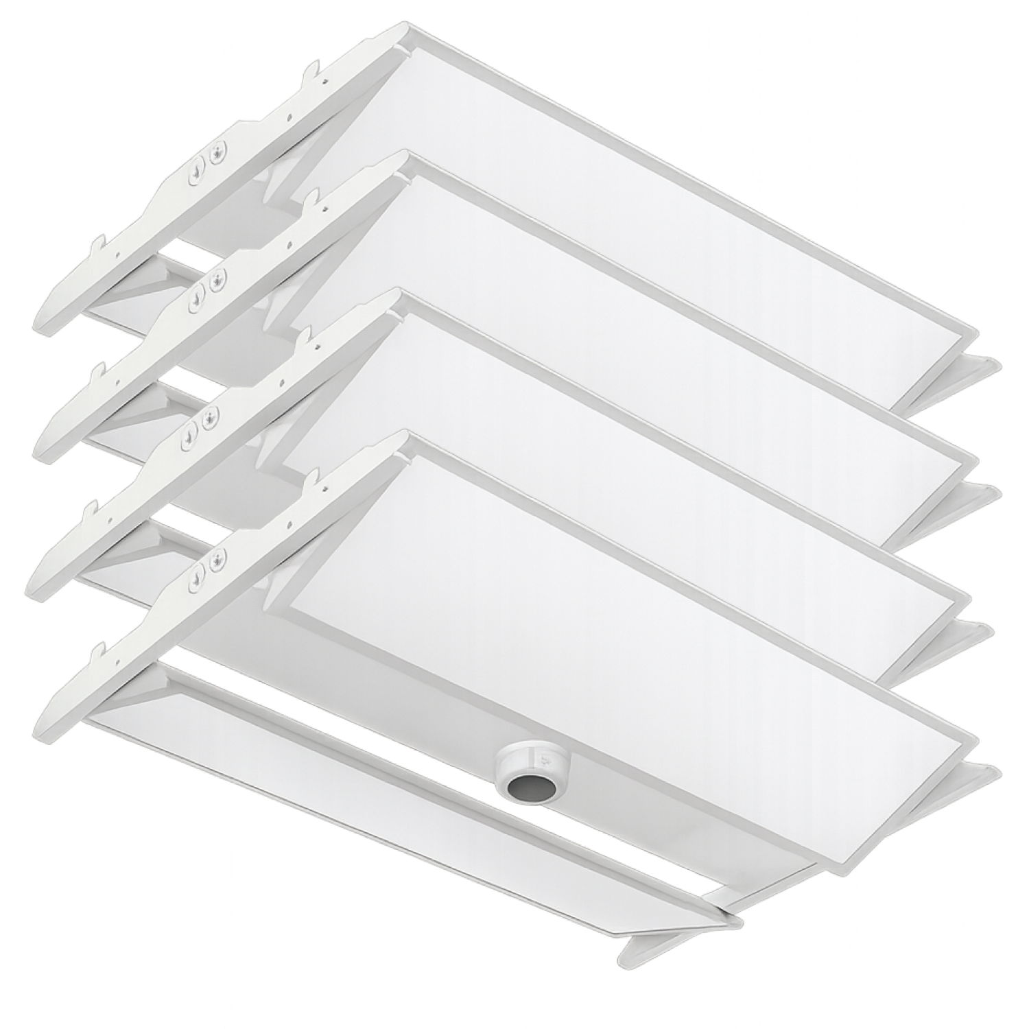 LED Rotatable Linear High Bay, 4ft, 300W/255W/225W/200W/165W, Selectable Wattage & CCT, 50400 Lumens