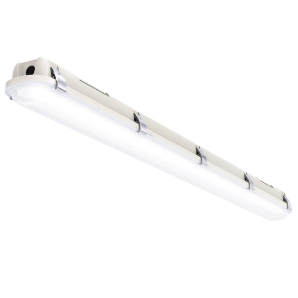 4ft LED Vapor Tight Fixture, 54W/46W/38W, Selectable Wattage & CCT