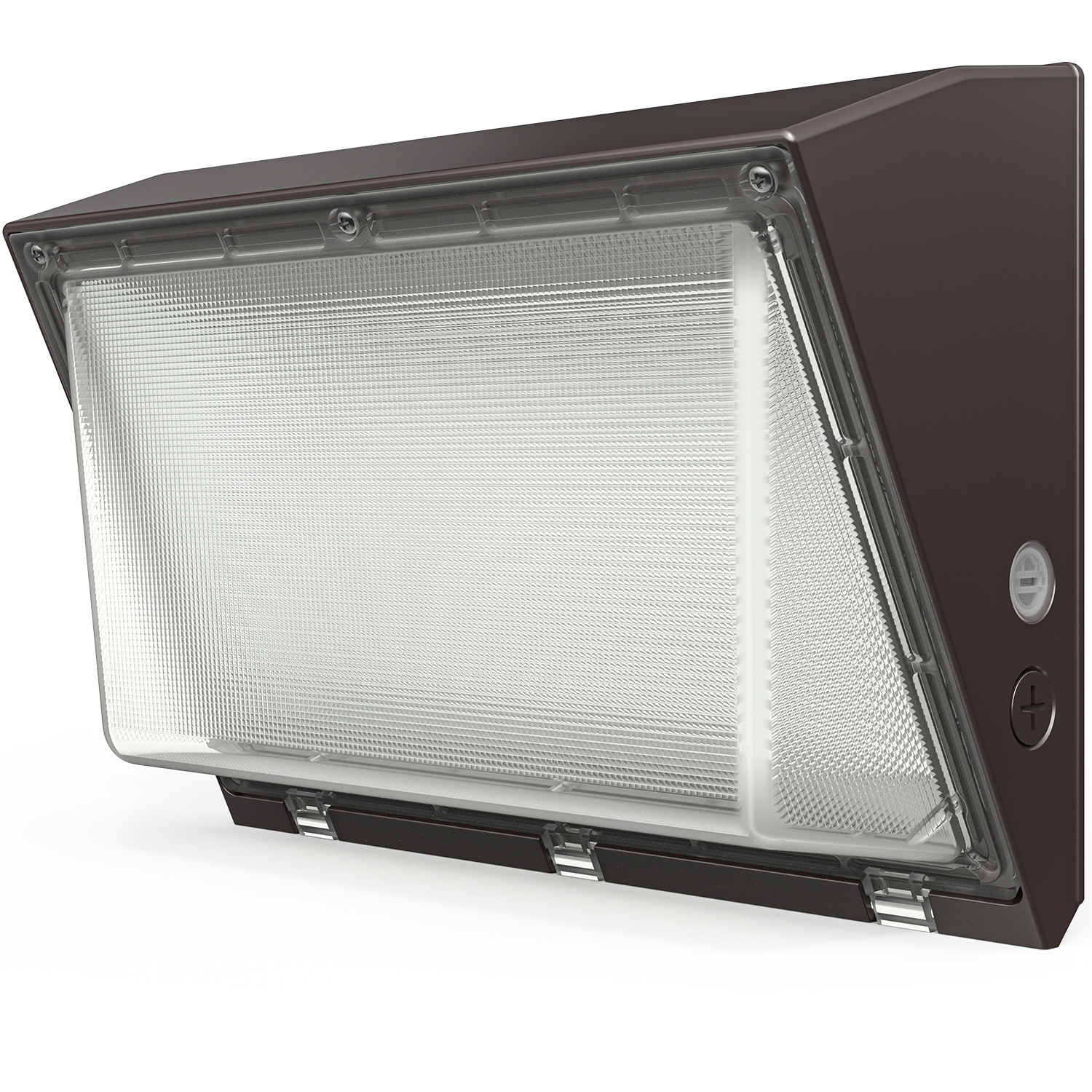 LED Semi Cutoff Wall Pack, Dusk-to-Dawn Photocell, 80W, 11500 Lumens