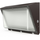 LED Semi Cutoff Wall Pack, Dusk-to-Dawn Photocell, 80W, 11500 Lumens