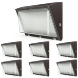 LED Semi Cutoff Wall Pack, Dusk-to-Dawn Photocell, 80W, 11500 Lumens