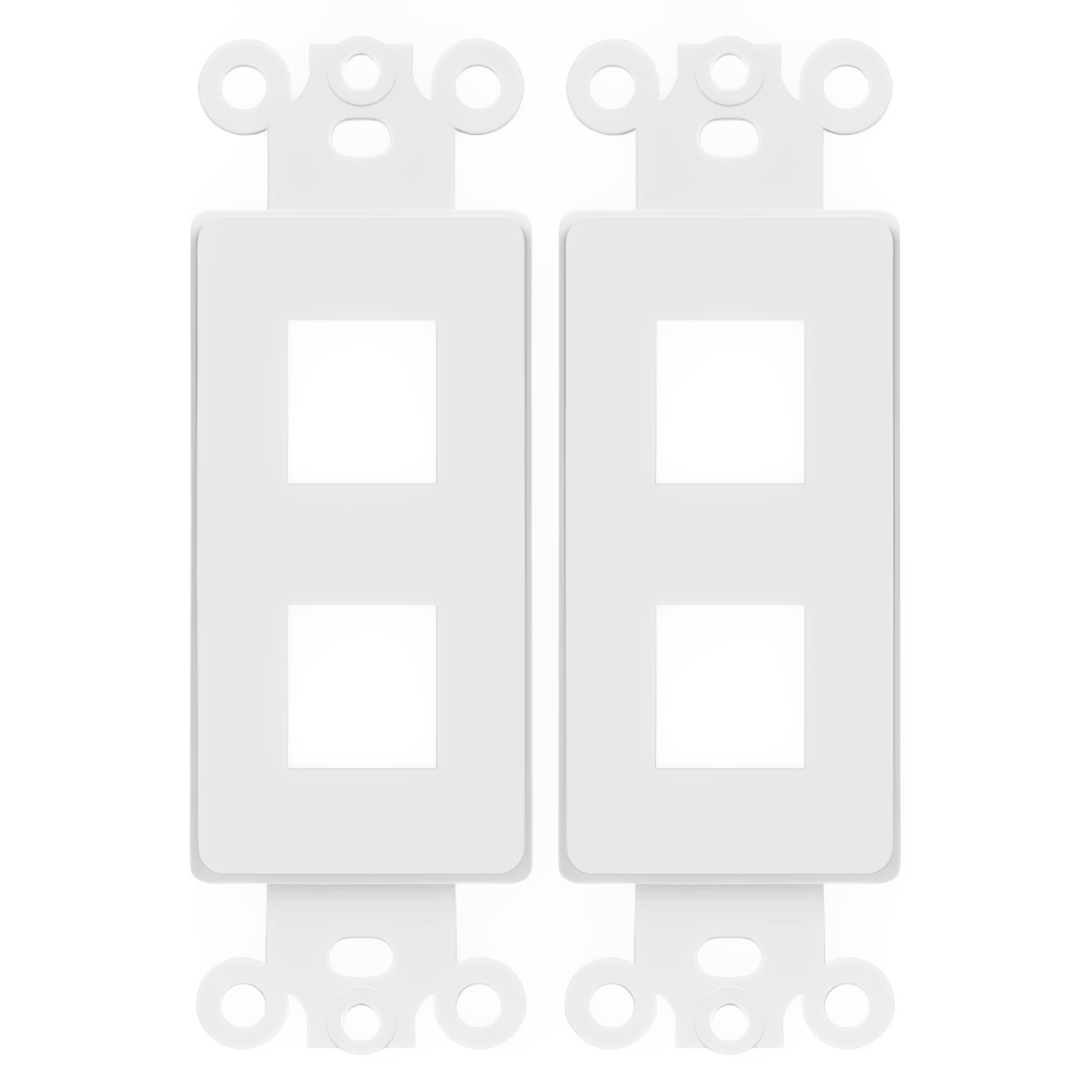 Enerlites 2-Port Decorator Data Wall Plate Insert