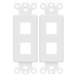 Enerlites 2-Port Decorator Data Wall Plate Insert