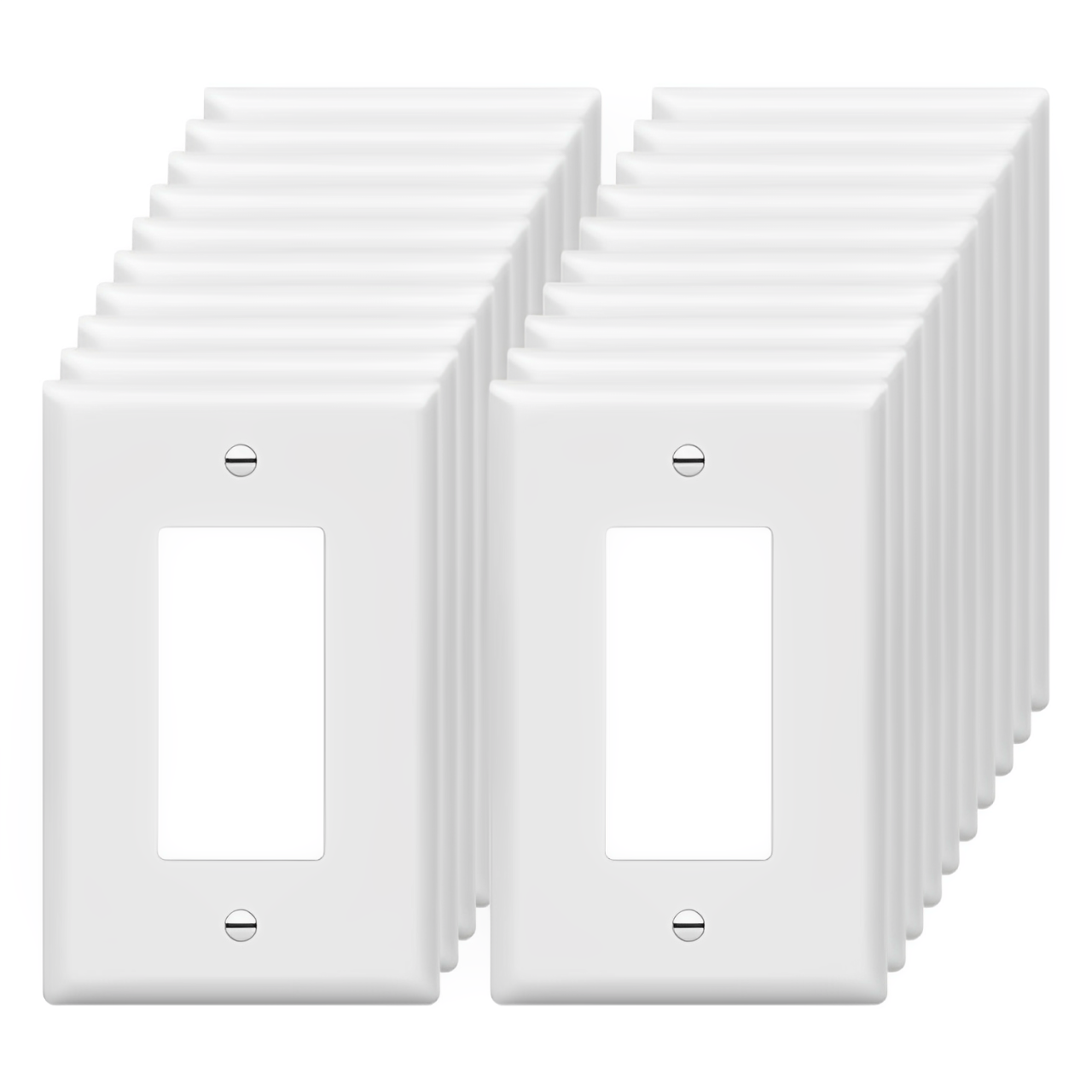 Enerlites Matte Finish Decorator/GFCI One-Gang Wall Plate, Mid-Size