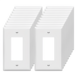 Enerlites Matte Finish Decorator/GFCI One-Gang Wall Plate, Mid-Size