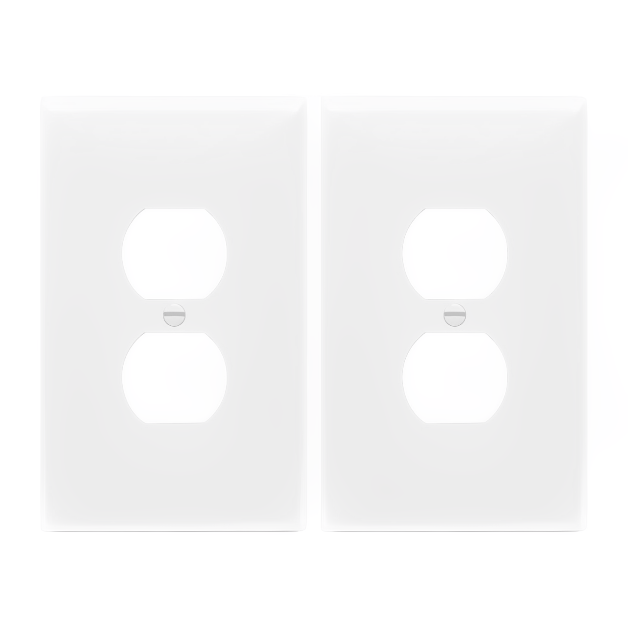 Enerlites Duplex Receptacle One-Gang Wall Plate, Over-Size