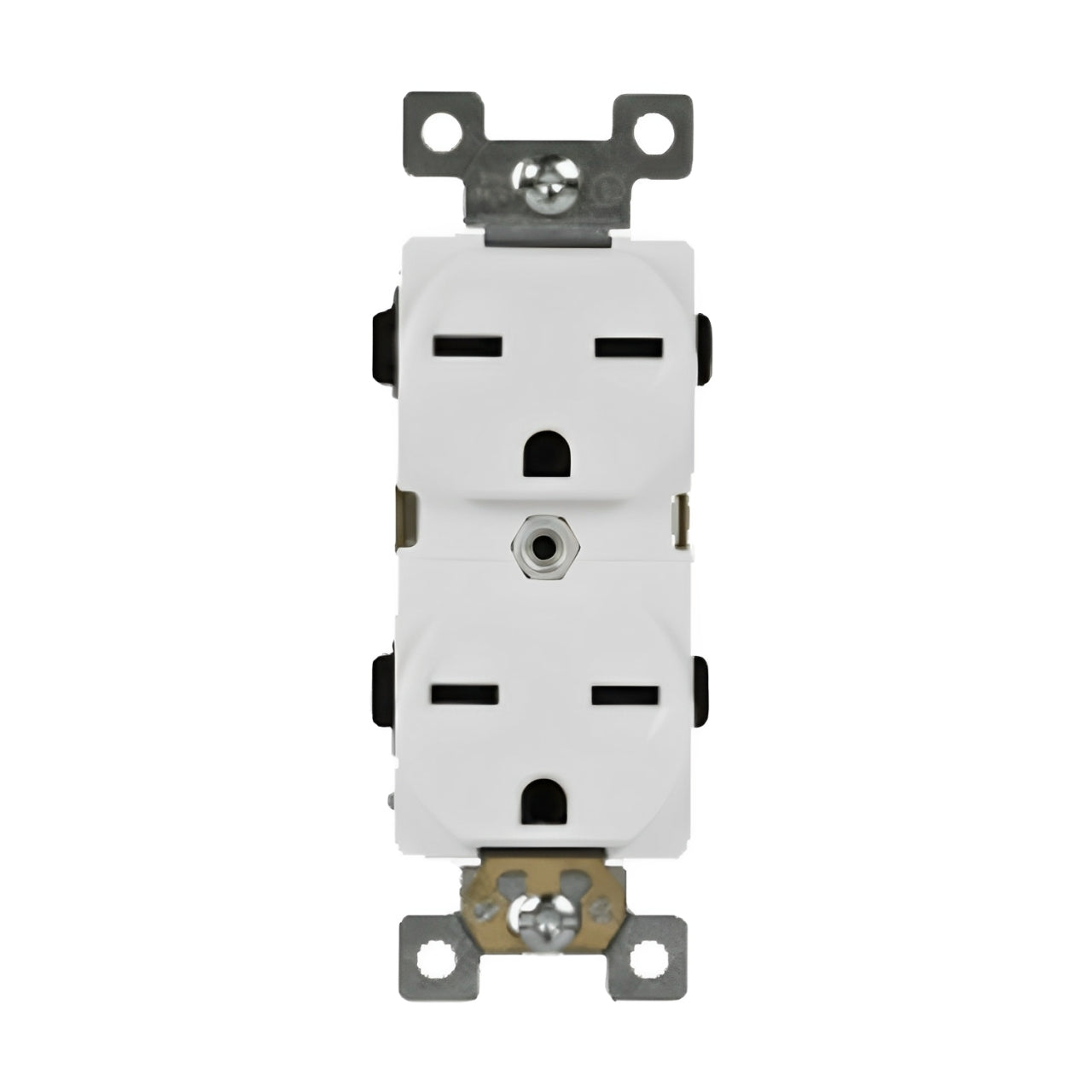 Enerlites Industrial Grade 15A Duplex Style Self-Grounding Receptacle, 6-15R