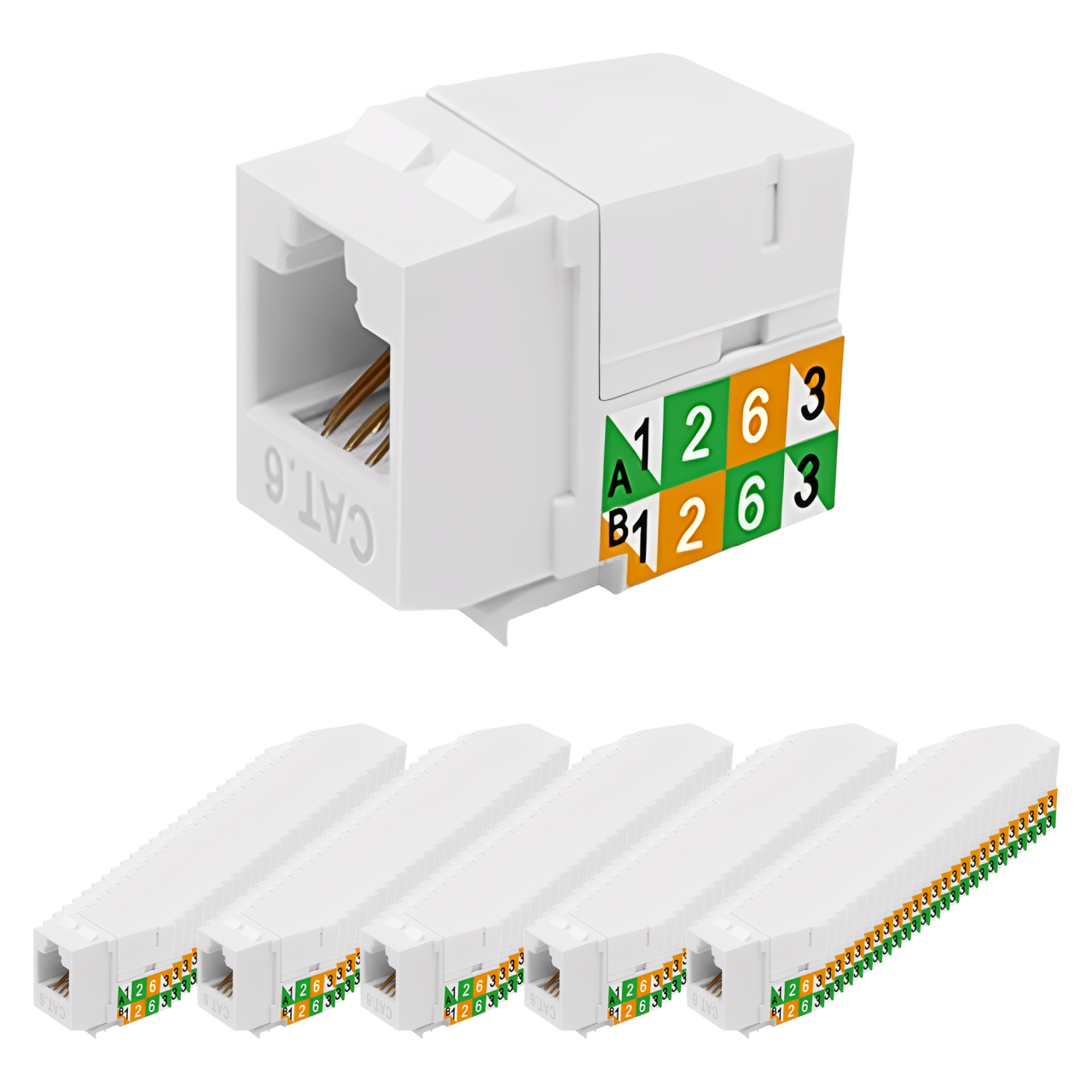 Enerlites Category 6 Jack Keystone Wall Plate Connector