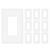 Enerlites Screwless Decorator/GFCI One-Gang Wall Plate Mid-Size