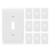 Enerlites Toggle Switch One-Gang Wall Plate, Mid-Size