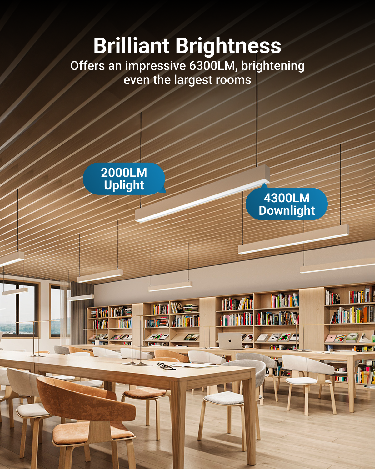Easily dim the lights to adjust the level of brightness.
