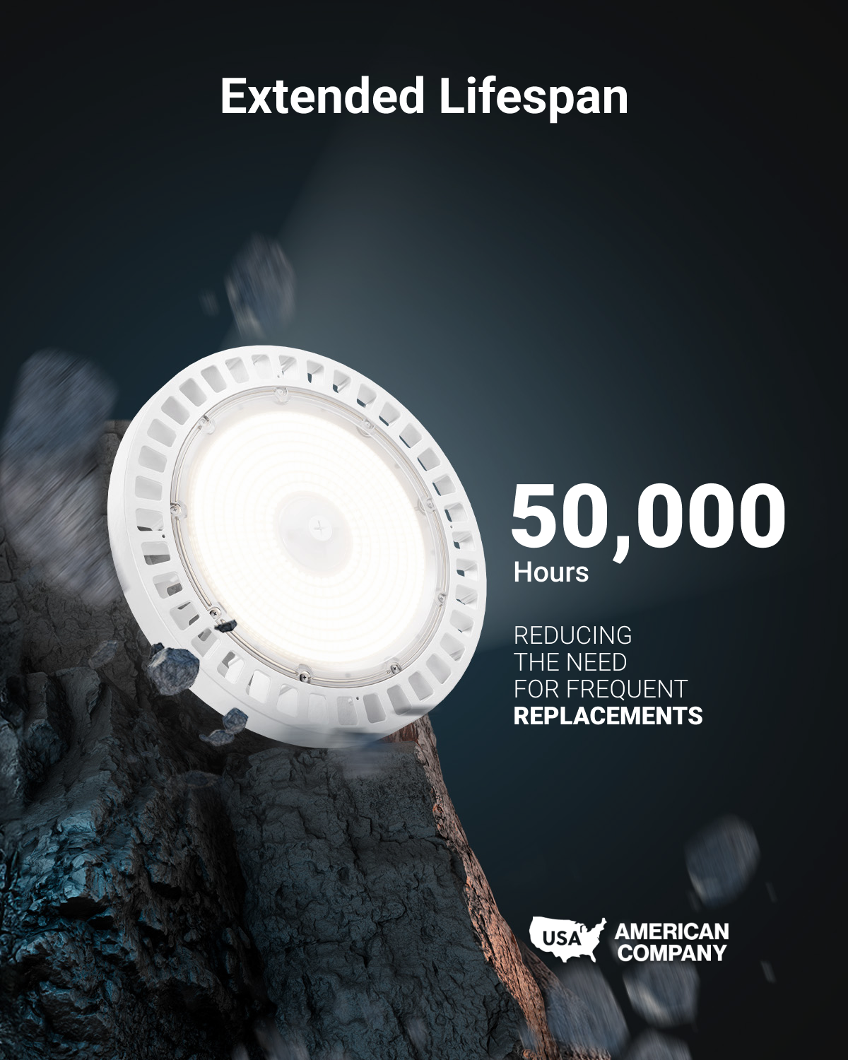 UFO High Bay 200W LED Fixture, White, 28000 Lumens