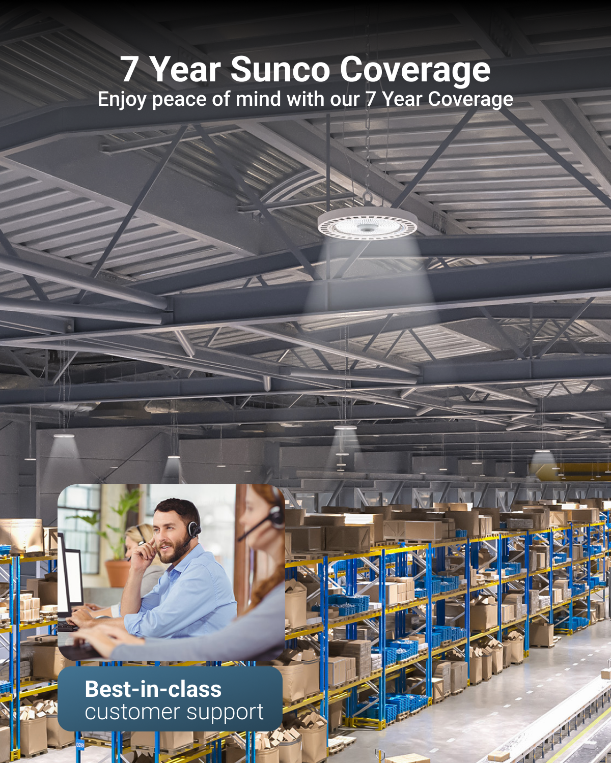 UFO High Bay 200W LED Fixture, White, 28000 Lumens