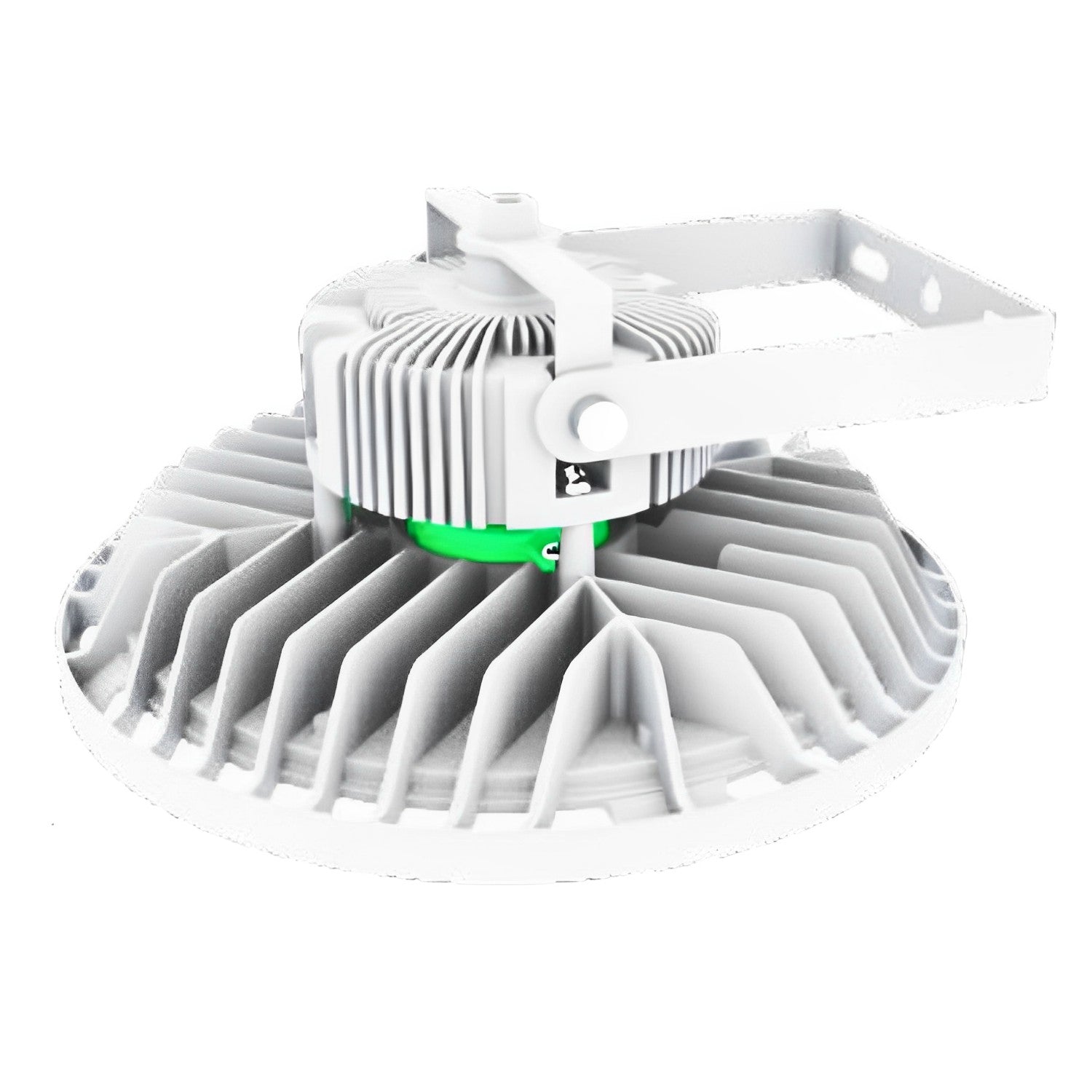 White UFO High Bay LED Fixture, 150W/100W/80W, Whitney, 100-277V, Selectable Wattage & CCT, 21700 Lumens