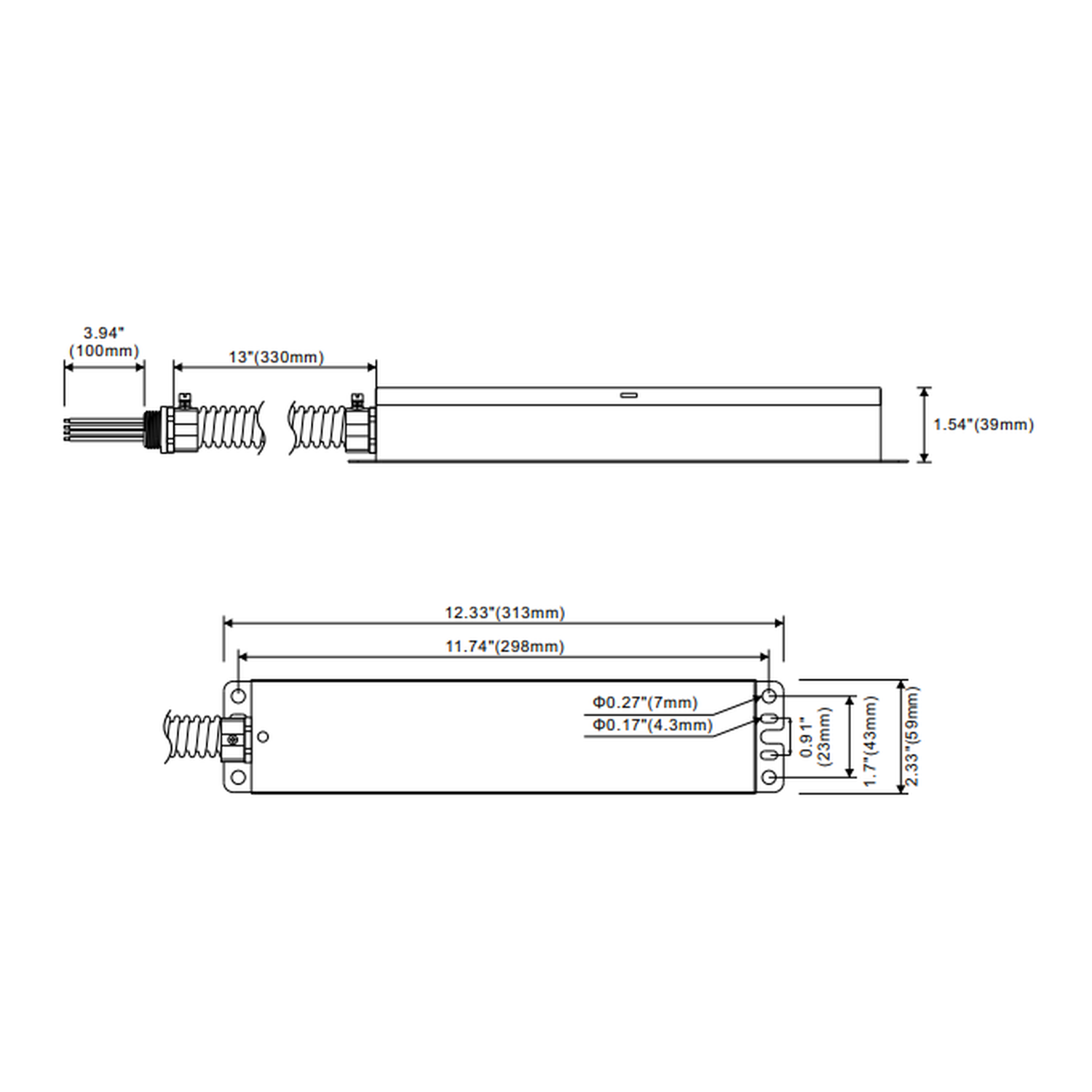 Emergency Battery Backup, 40W/90 Min, LED Linear High Bays