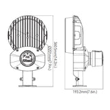 Silver Gray LED Barn Light, 65W, Dusk to Dawn Photocell, Non-Dimmable, 8800 Lumens
