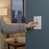Enerlites Toggle Switch One-Gang Metal Wall Plate