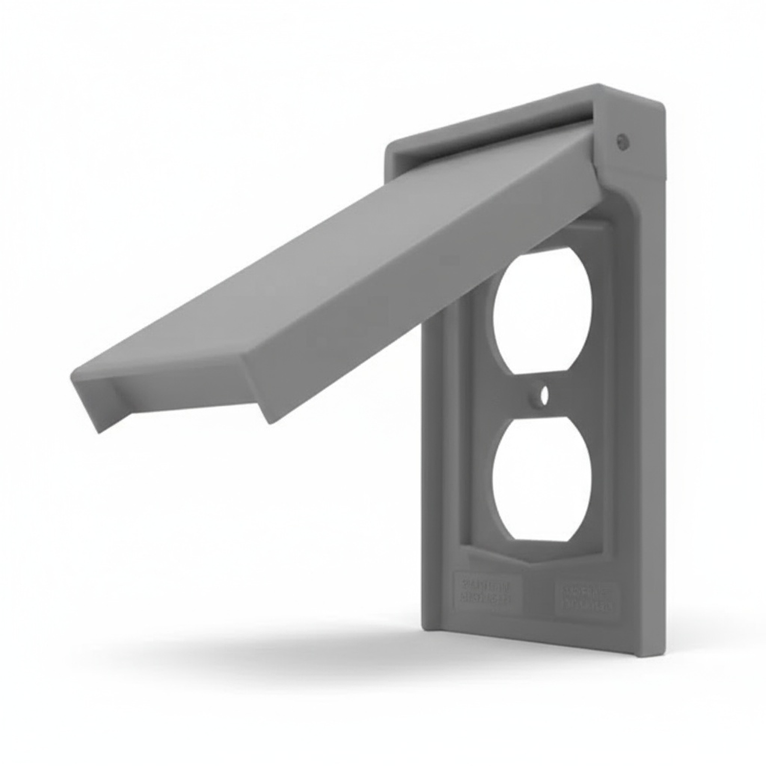 Enerlites 1-Gang Weatherproof Duplex Vertical Mount Wall Plate