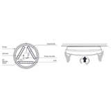 13 Inch Round Ceiling Light, Surface Mount, Selectable CCT, 1400 Lumens