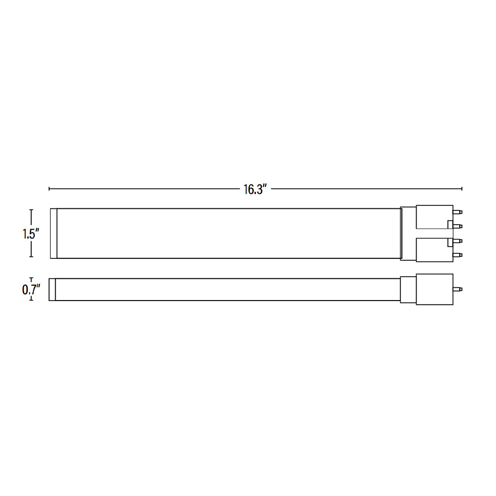 LED PLL Retrofit Lamp, 2G11, 1200 Lumens
