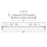 LED Linear High Bay, 2ft, 155W, Selectable CCT, 20900 Lumens