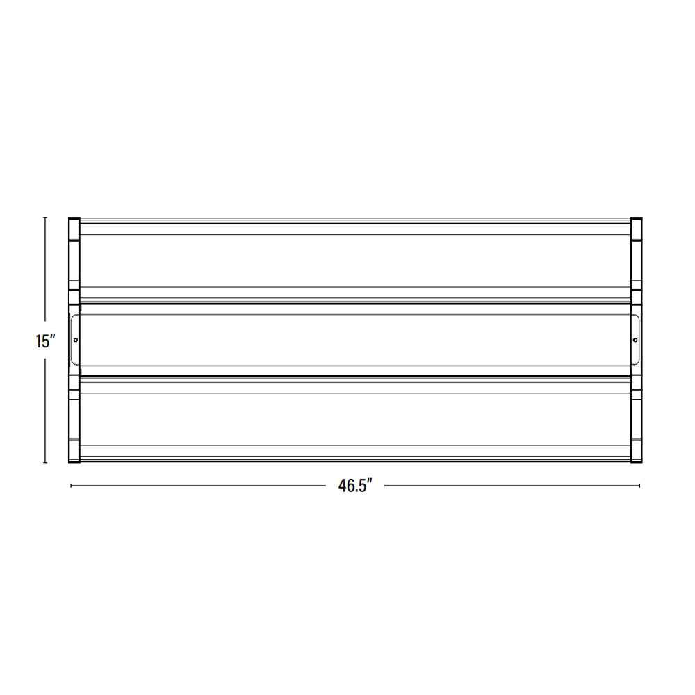 LED Linear High Bay, 4FT, 270W/230W/185W, Selectable Wattage, 40500 Lumens