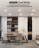 Recessed LED Retrofit Lighting, 5/6 Inch, Baffle, 1050 Lumens