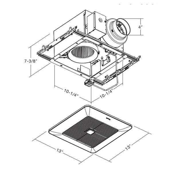 Hot panasonic FV-0511VQC1 Whispersense DC Ventilation Fan