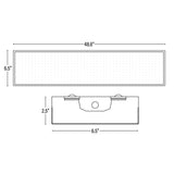 LED Shop Light, 4ft Wraparound, Prismatic Lens, 6.5 Inch, 5000 Lumens